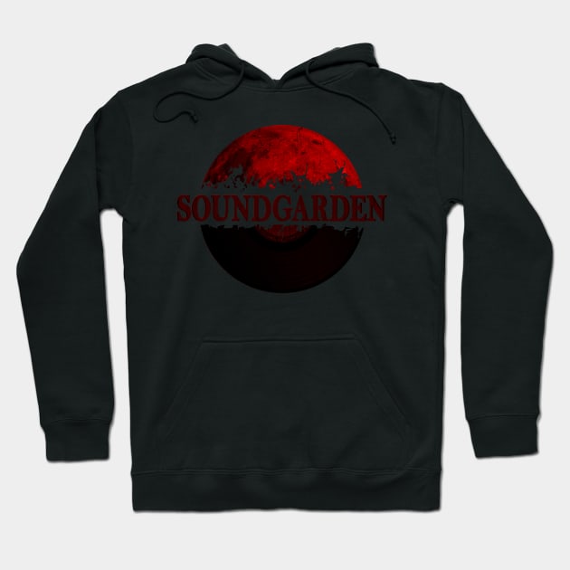 soundgarden red moon vinyl vintage Hoodie by hany moon